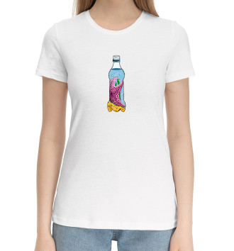 Хлопковая футболка Морская звезда в бутылке