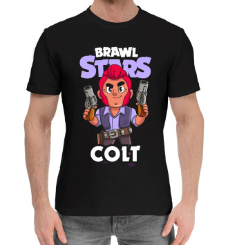 Мужская Хлопковая футболка Brawl Stars, Colt