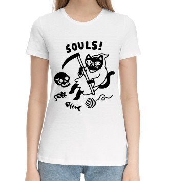 Хлопковая футболка Souls