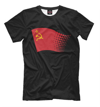 Мужская Футболка СССР - Флаг