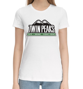 Женская Хлопковая футболка Twin Peaks
