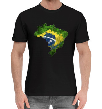 Мужская Хлопковая футболка Brasil