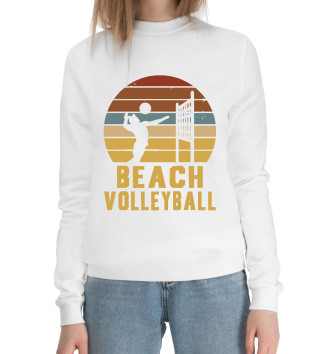 Женский Хлопковый свитшот Пляжный волейбол