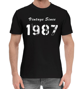 Мужская Хлопковая футболка Vintage Since 1987