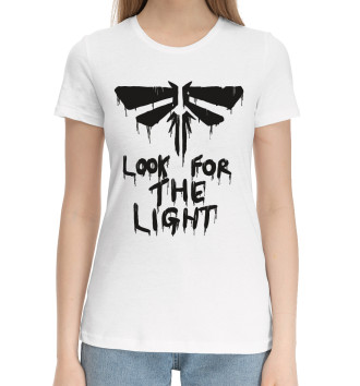 Хлопковая футболка Look for the light