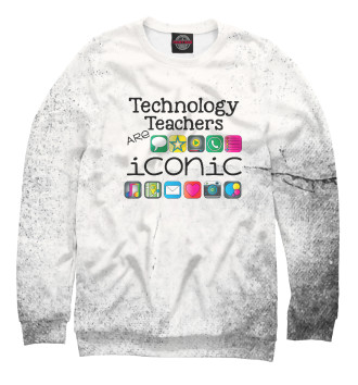 Свитшот для девочек Tech teachers are iconic