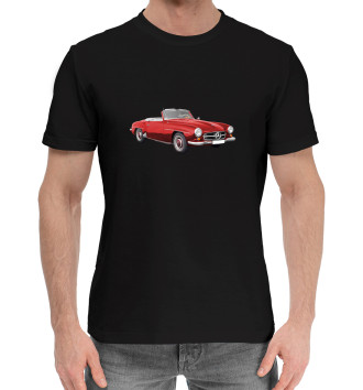 Мужская Хлопковая футболка Mercedes Cabrio