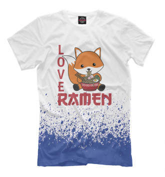 Футболка Love Ramen Cute Fox