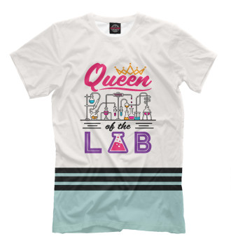 Мужская Футболка Queen of the Lab Laboratory