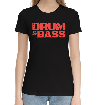Хлопковая футболка Drum and bass
