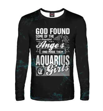 Мужской Лонгслив God Found Angels Aquarius