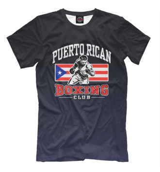 Мужская Футболка Puerto Rican Boxing