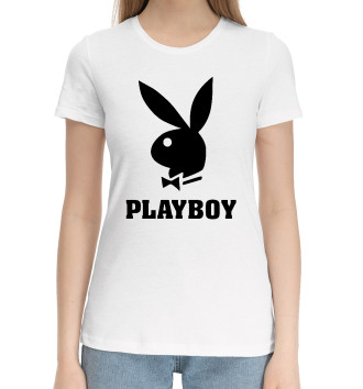 Женская Хлопковая футболка PLAYBOY