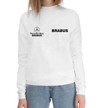 Женский Хлопковый свитшот Ф1 - Mercedes