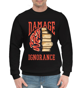 Хлопковый свитшот Damage Ignorance