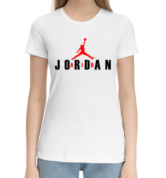 Женская Хлопковая футболка Michael Jordan