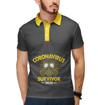 Мужское Поло Coronavirus