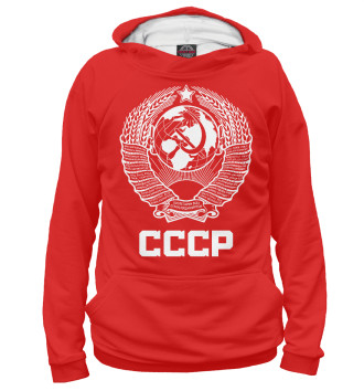 Худи для девочек Герб СССР (красный фон)