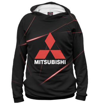 Худи Mitsubishi фон геометрия