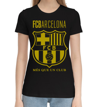 Женская Хлопковая футболка Barcelona