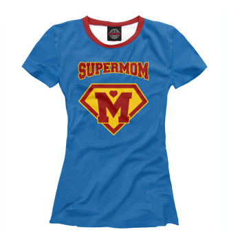 Футболка для девочек Супермама