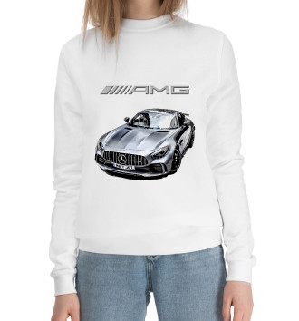 Женский Хлопковый свитшот Mercedes AMG