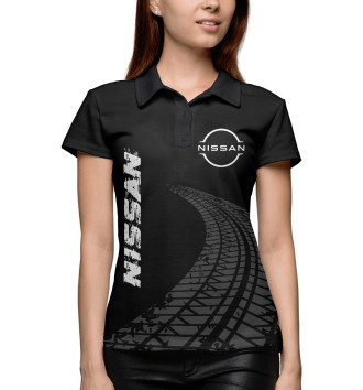 Поло Nissan Speed Tires (черный)