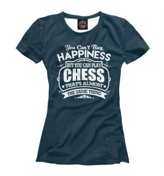 Футболка для девочек You happiness Chess