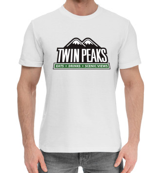 Мужская Хлопковая футболка Twin Peaks