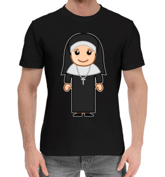 Хлопковая футболка Монашка