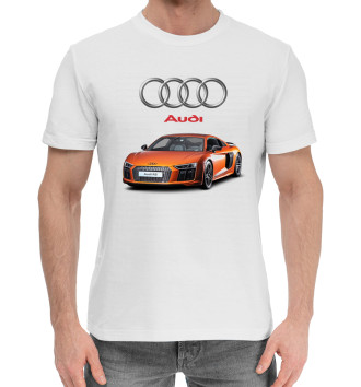 Хлопковая футболка Audi