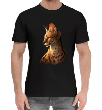 Хлопковая футболка Дикий кот