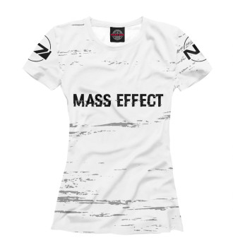 Женская Футболка Mass Effect Glitch Black