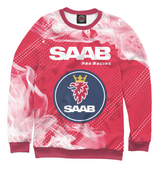 Женский Свитшот Saab | Pro Racing | Огонь