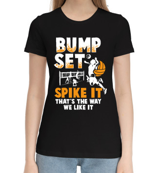 Женская Хлопковая футболка Bump Set