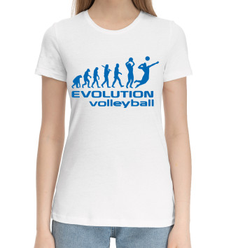 Хлопковая футболка Volleyball evolution