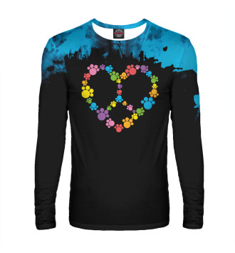 Лонгслив Heart peace sign shirt!
