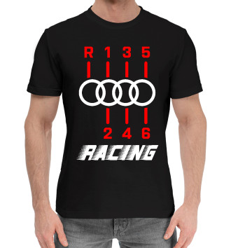 Мужская Хлопковая футболка Audi - Gearbox - Pro Racing