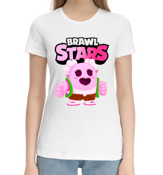 Женская Хлопковая футболка Brawl Stars Spike