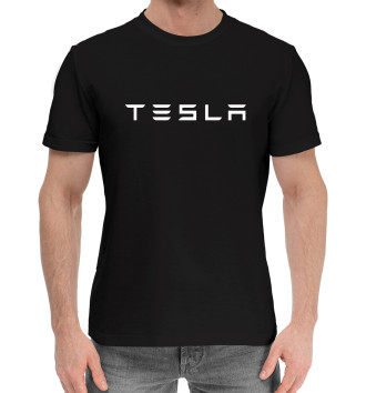 Хлопковая футболка Tesla