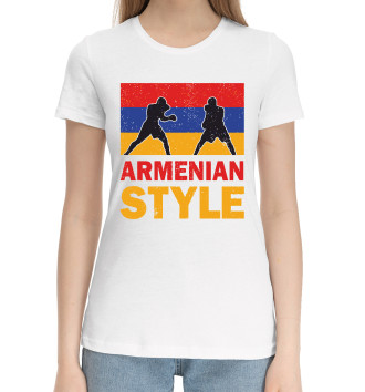 Хлопковая футболка Армянский стиль
