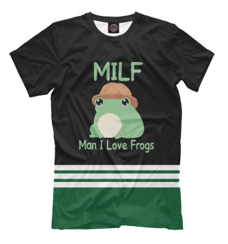Мужская Футболка Milf Man I love Frogs