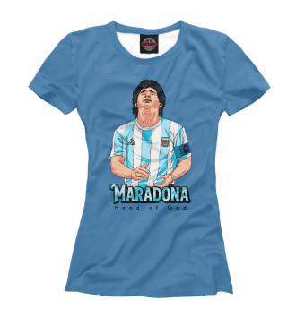 Женская Футболка Марадона