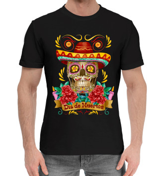 Хлопковая футболка Dia de Muertos