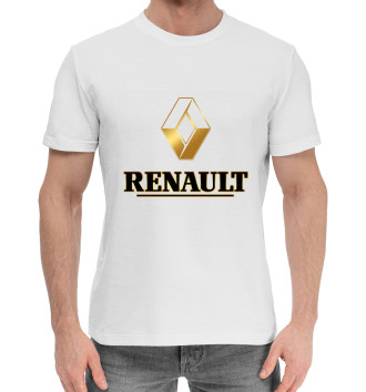 Мужская Хлопковая футболка Renault Gold