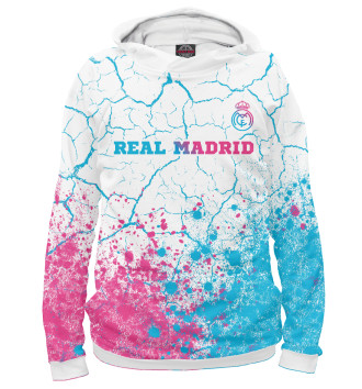 Худи для девочек Real Madrid Neon Gradient (трещины)