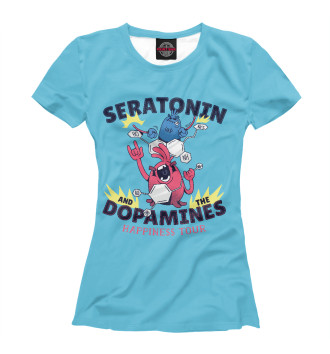 Футболка для девочек Серотонин и дофамин