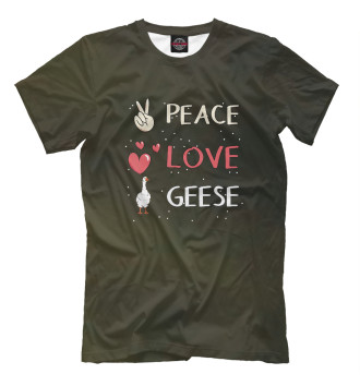 Футболка Peace Love Geese