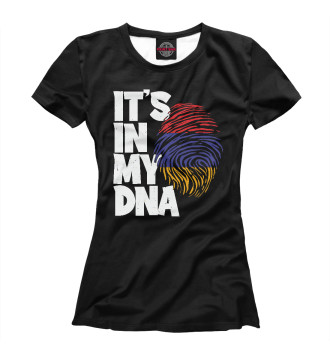 Женская Футболка ДНК - Армения