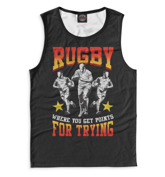 Мужская Майка Rugby For Trying